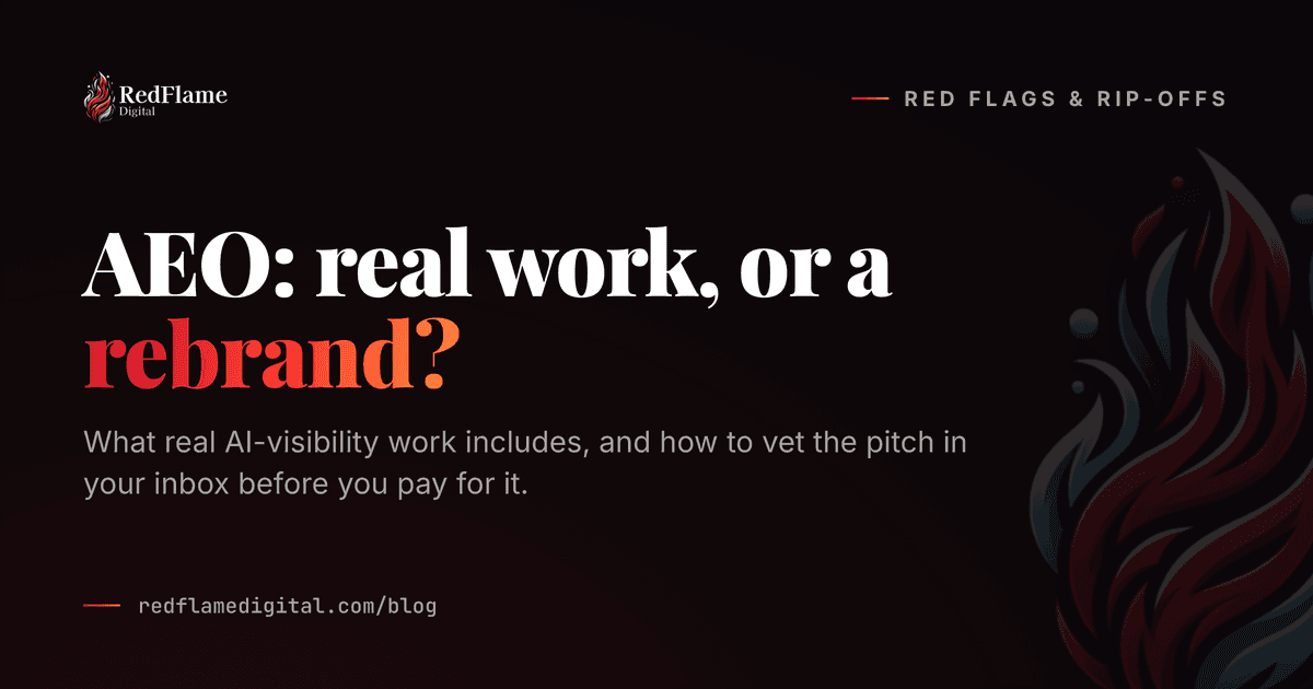 Answer Engine Optimization: What's Real, What's a Rebrand, and How to Tell Before You Pay